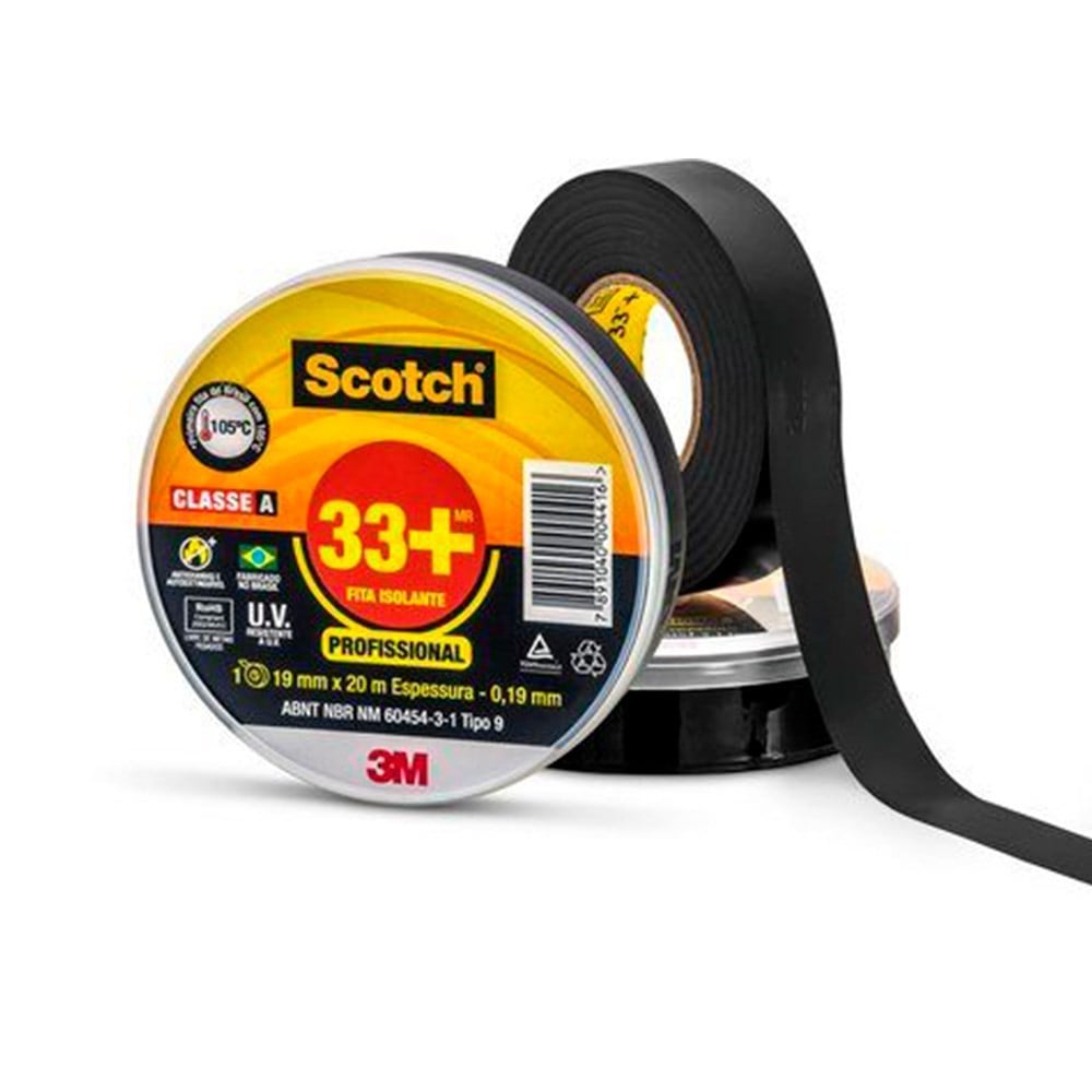 Fita Isolante 3M Scotch 33+ 5m X 19 HB004162127