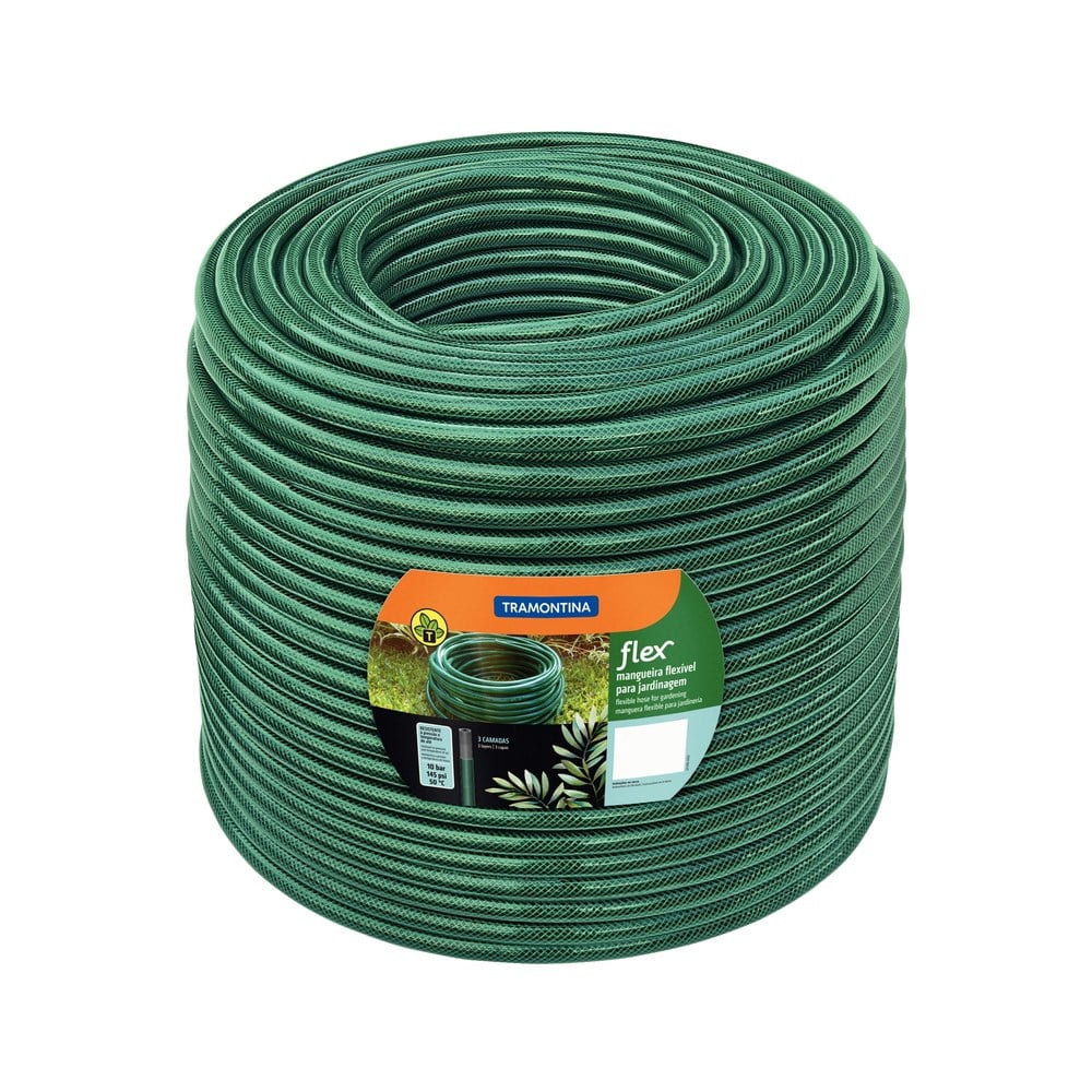 Mangueira Água Tramontina Trançada 1/2X2 Verde 50M | 79170500