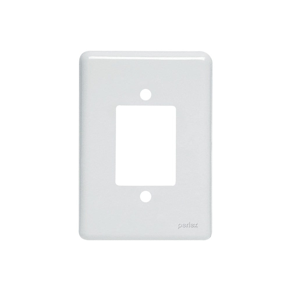 Placa Perlex Branca 4x2 (3 Saida Ou 1 Saida+tomada) 23PL3