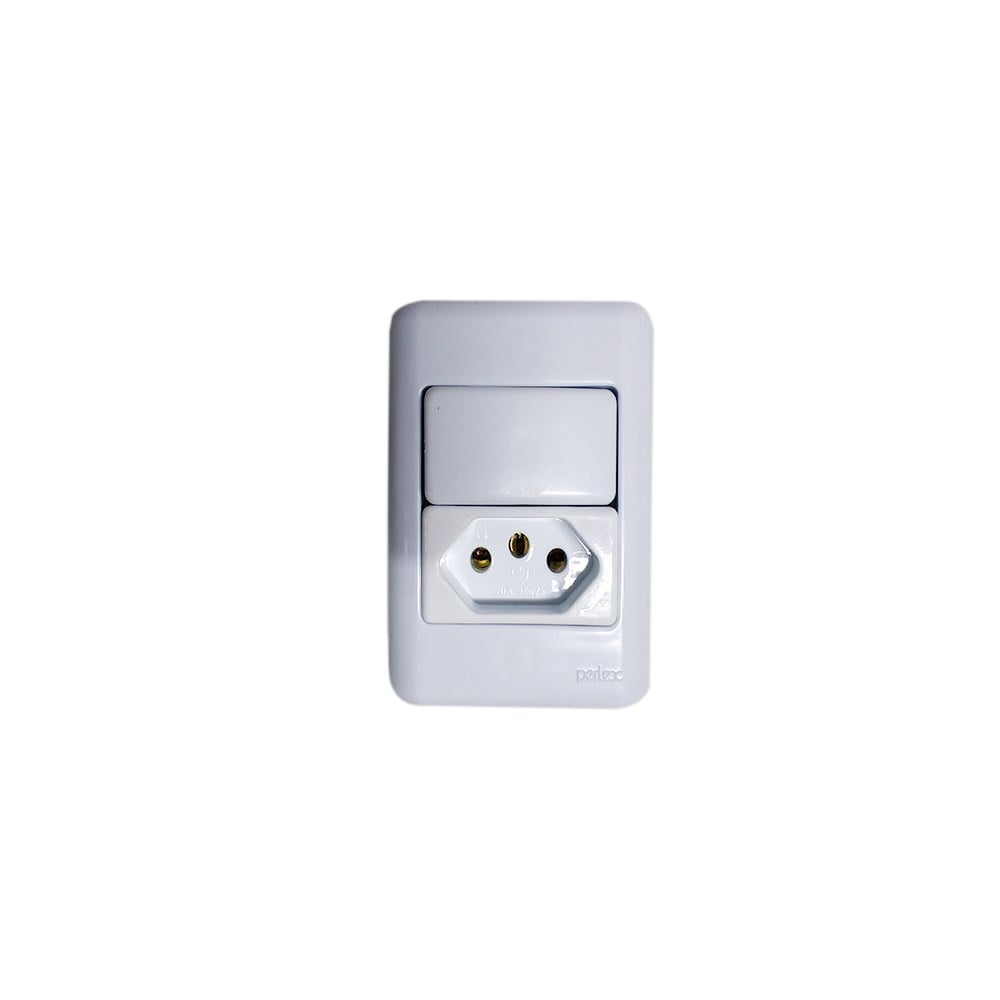 Sistema Perlex Branca (1 Paralelo+Tomada 20a) 3081P/15BR