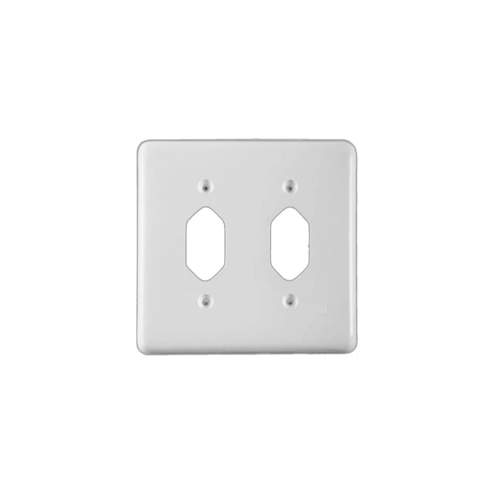 Placa Perlex Branca 4x4 (1 Tomada+1 Tomada) 23PL11T