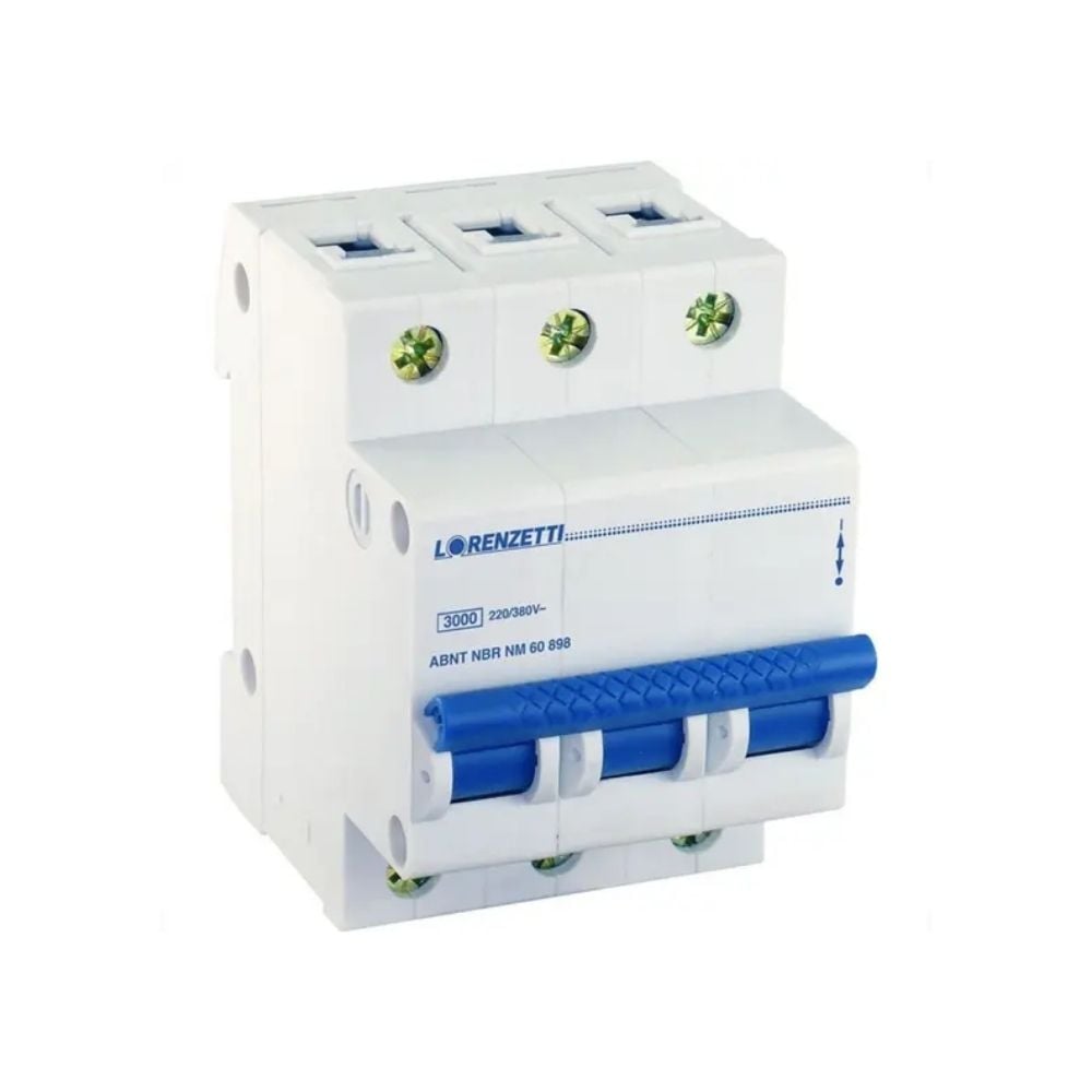 Disjuntor Lorenzetti - DIN Tripolar DLD 25A B | DLD-3025