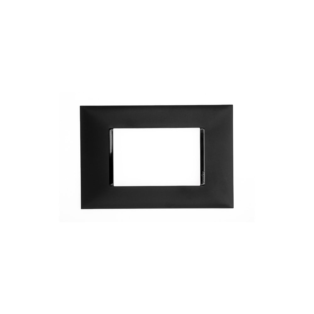 Placa Pial Plus+ Preta 4X2 (3modulo Horizontal) 618503PT