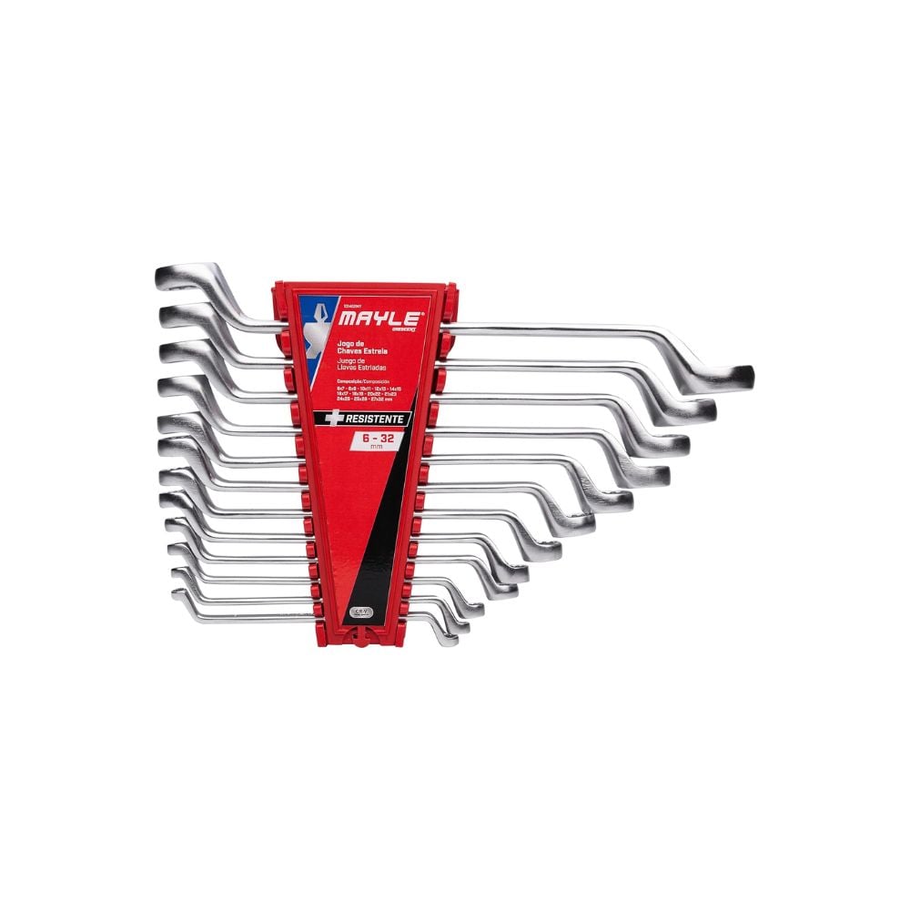 Chave Estriada Mayle Kit C12 - 6 a 32MM 12 Peças | 101402MY