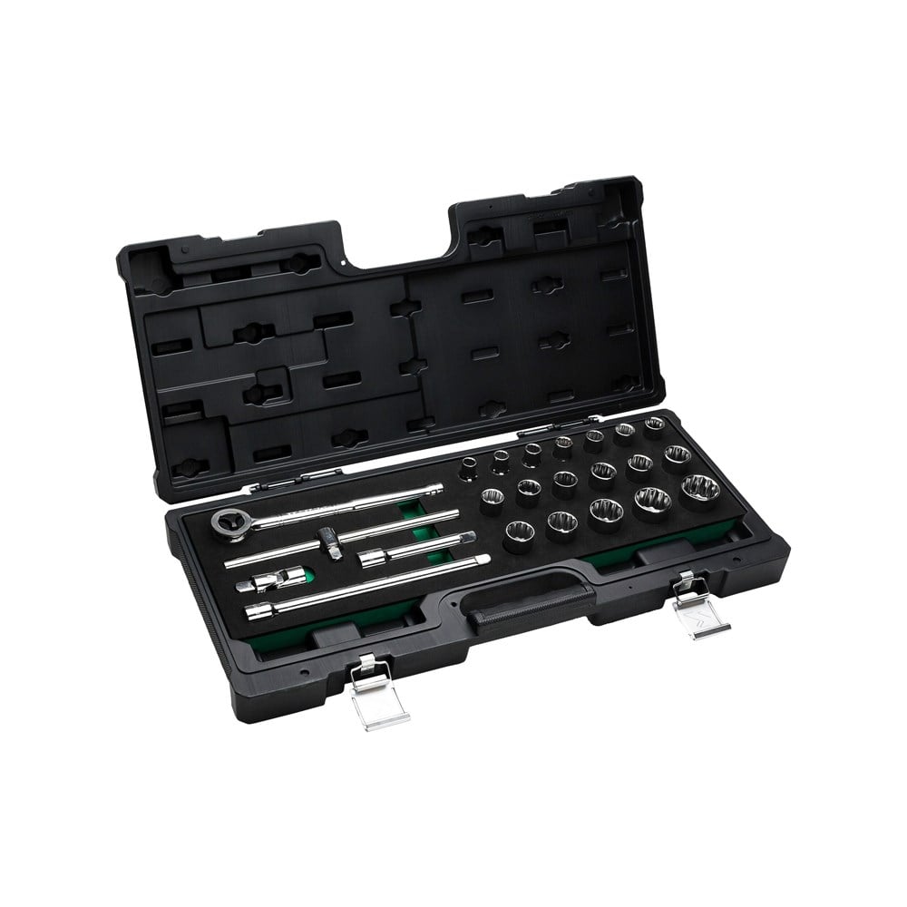 Soquete Belzer Encaixe Estriado 10A32 1/2" 23PECAS | 204406BJ