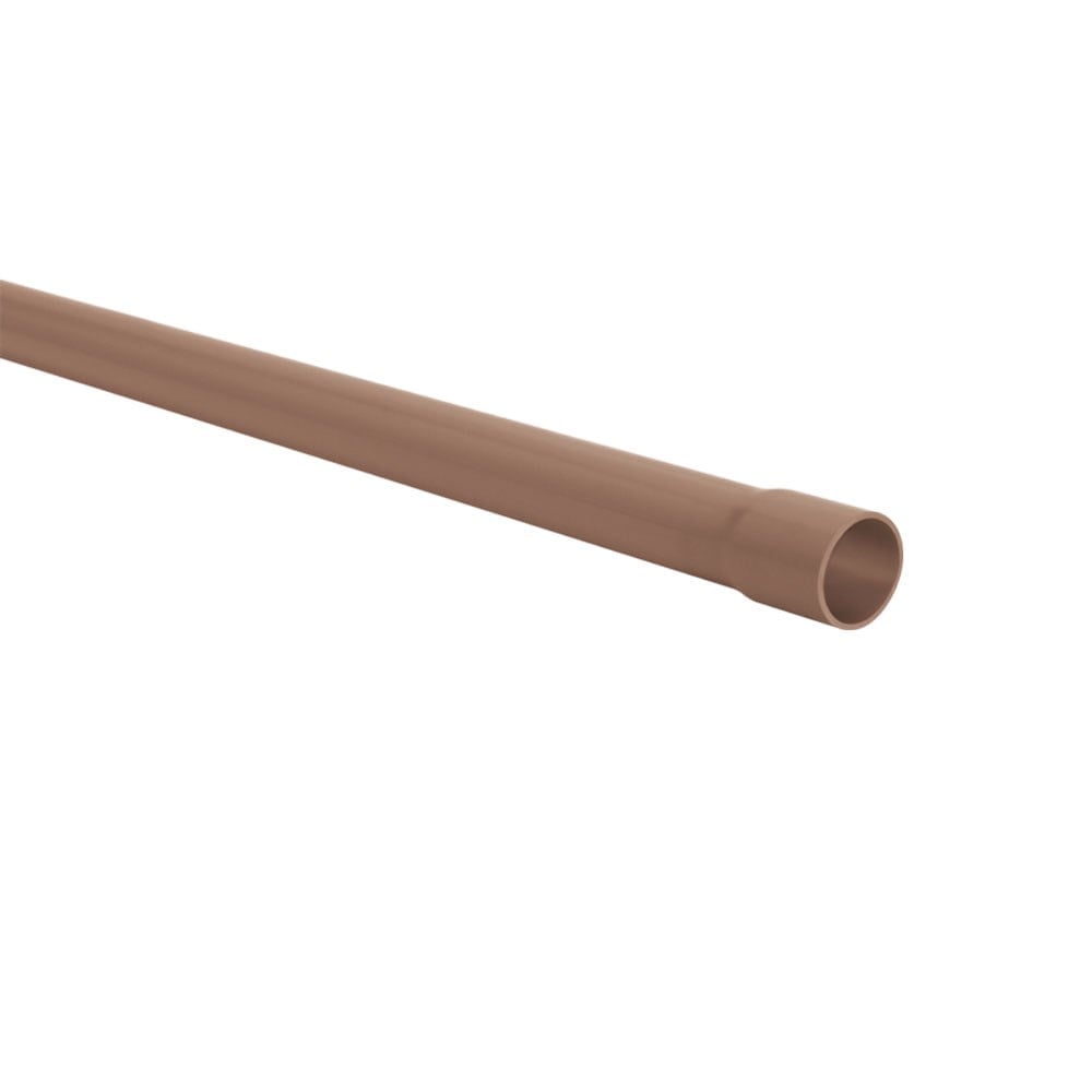 Tubo Plástico Amanco Marrom Soldável 75mm 2.1/2X6M 10003