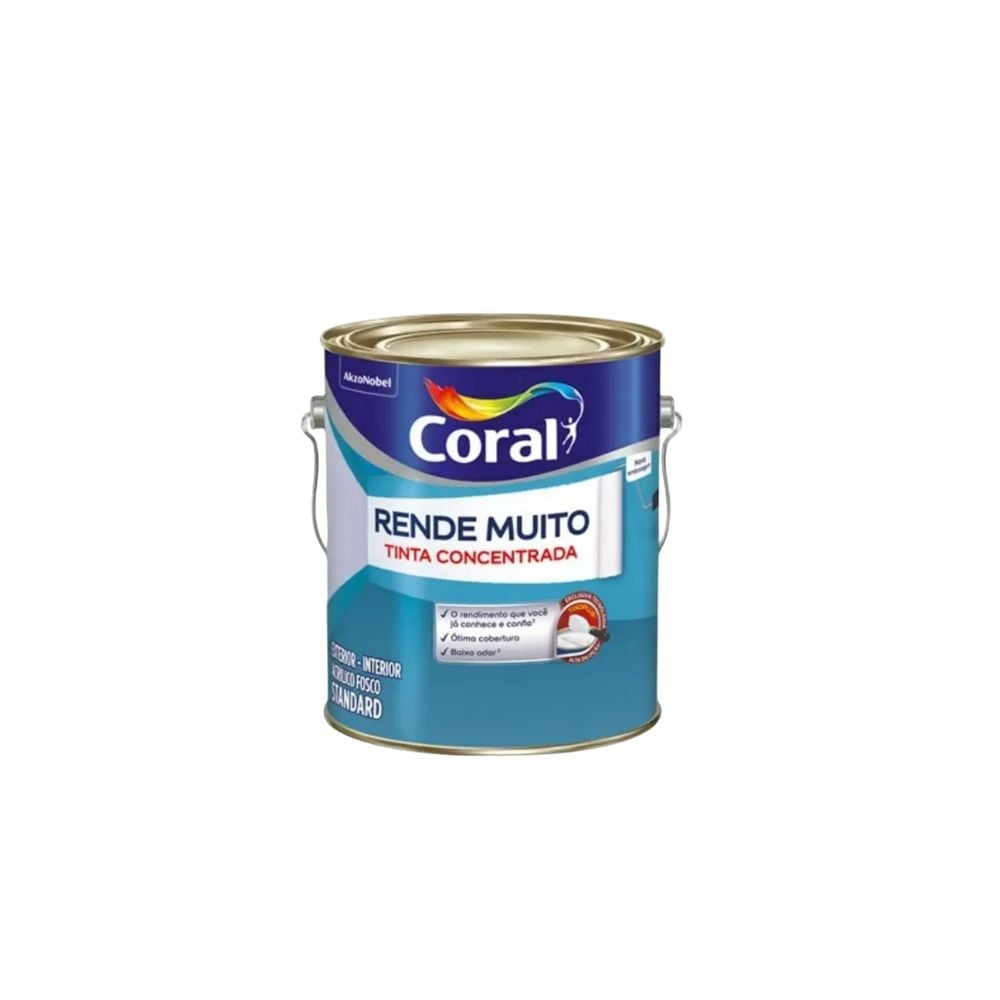 Tinta Acrílica Verde para Parede Fosca 800ml Coral - Verde Primavera - imagem 1