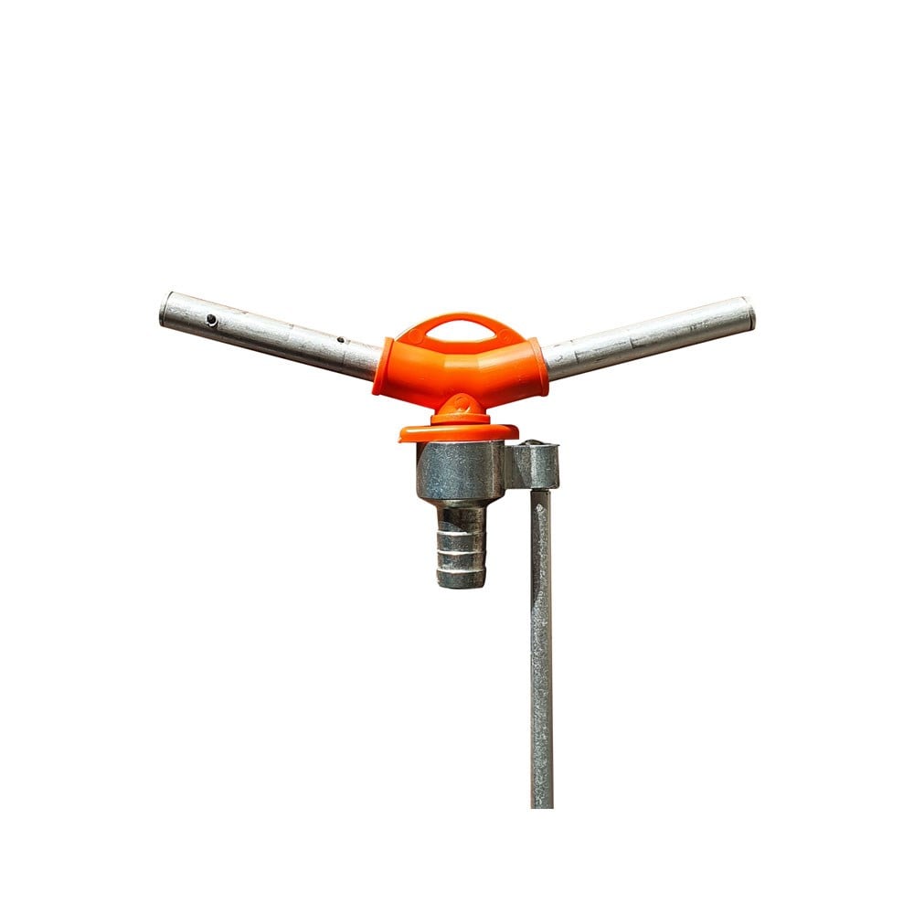 Irrigador Garden Giratório 1/2" 2 Hastes Alumínio com Suporte | 13705E