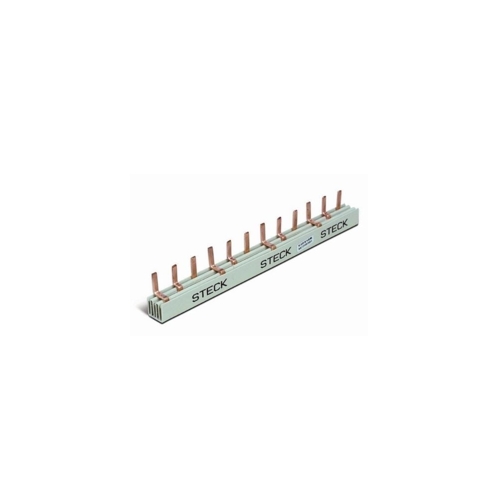 Barramento Steck Trifásico 3x 4 Disjuntores DIN 80A S3F210B