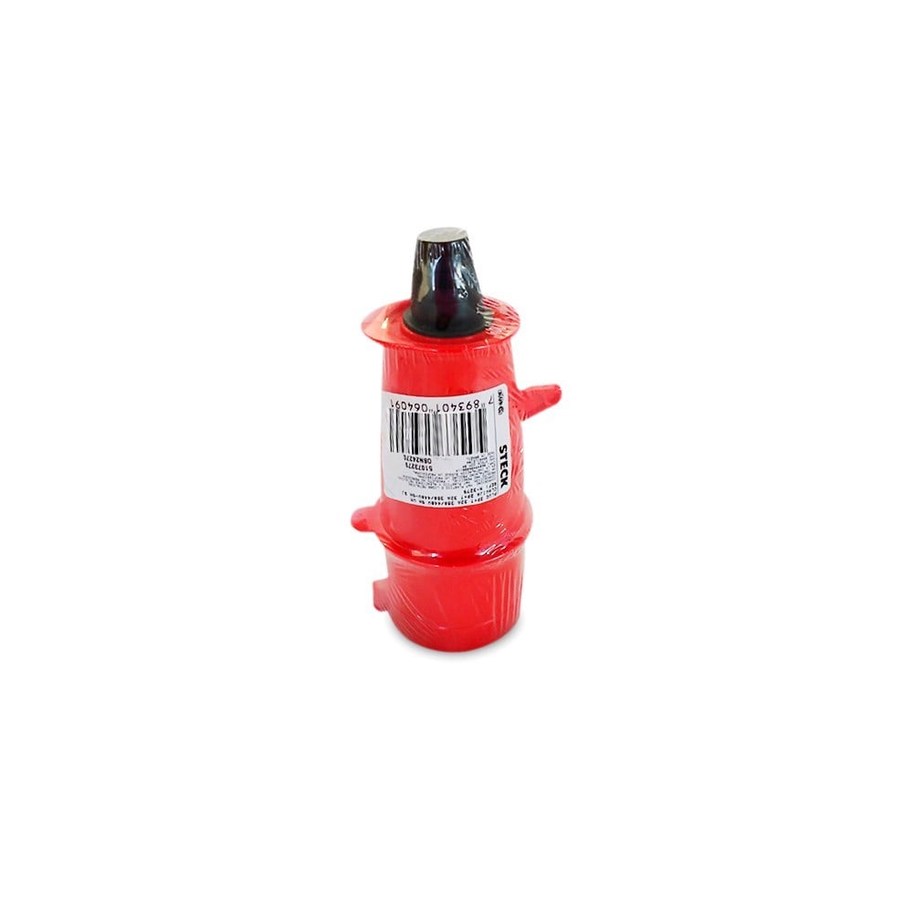 Pino 2 Polos + Terra Steck 380V 32A Vermelho N3279