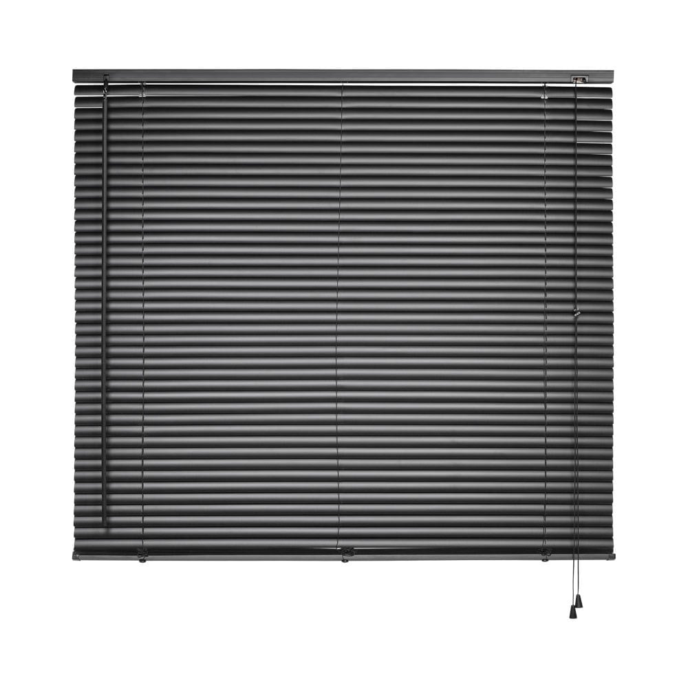 Persiana Horizontal PVC Preta L120CM X A130CM X 25mm PR2904-8