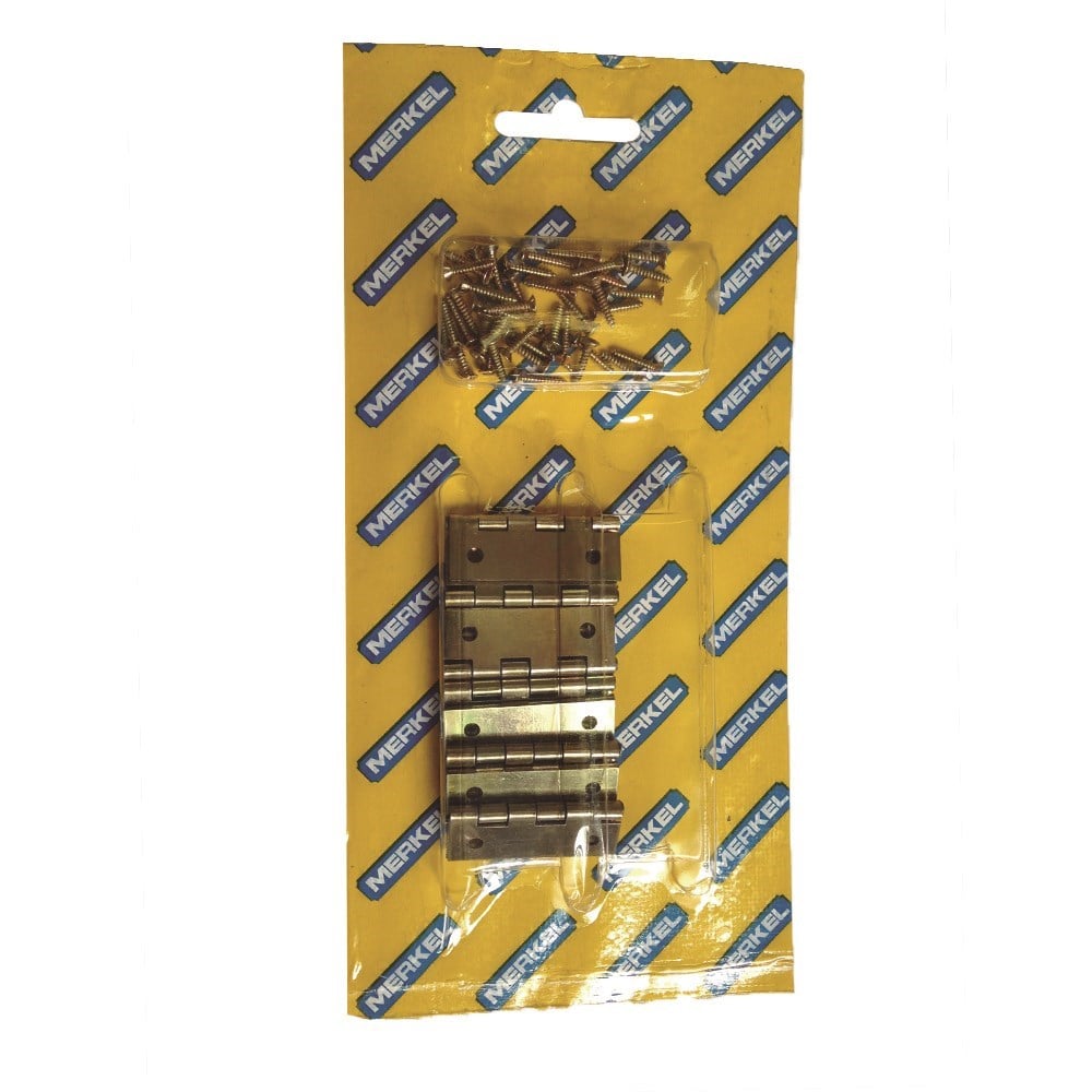 Dobradiça Merkel Ferro Bicromatizado 1.1/4" Blister com 10 Peças 789615581860