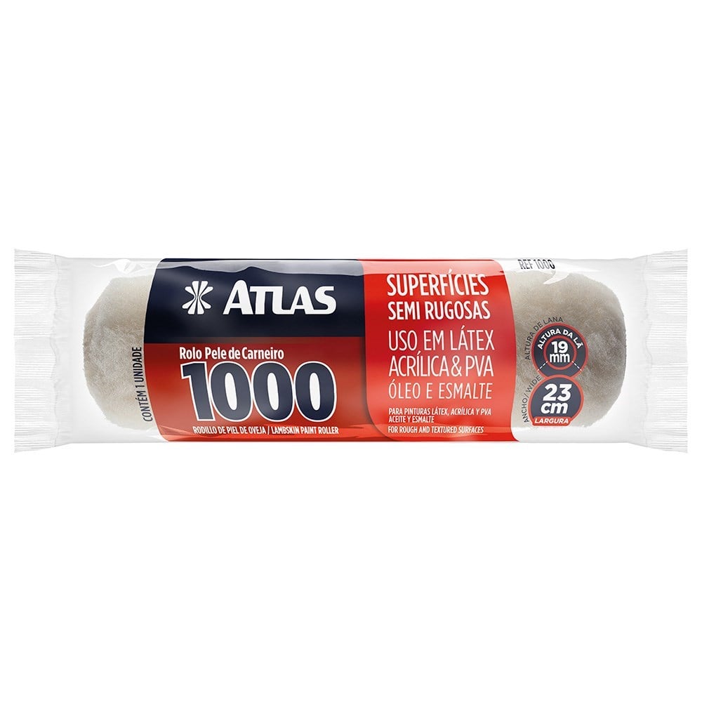 Rolo Lã Atlas Pele 1A. 23cm 1000 1000