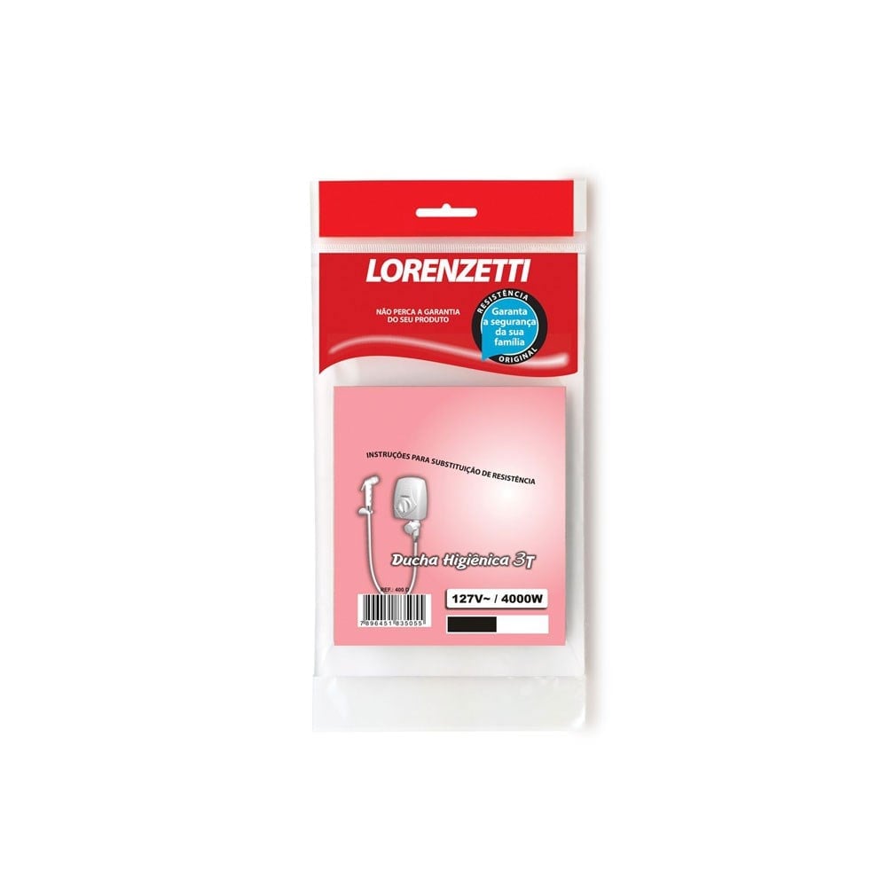Resistência Lorenzetti Ducha Higiênica 3 Temperaturas 127V 4000W 400D 7589058
