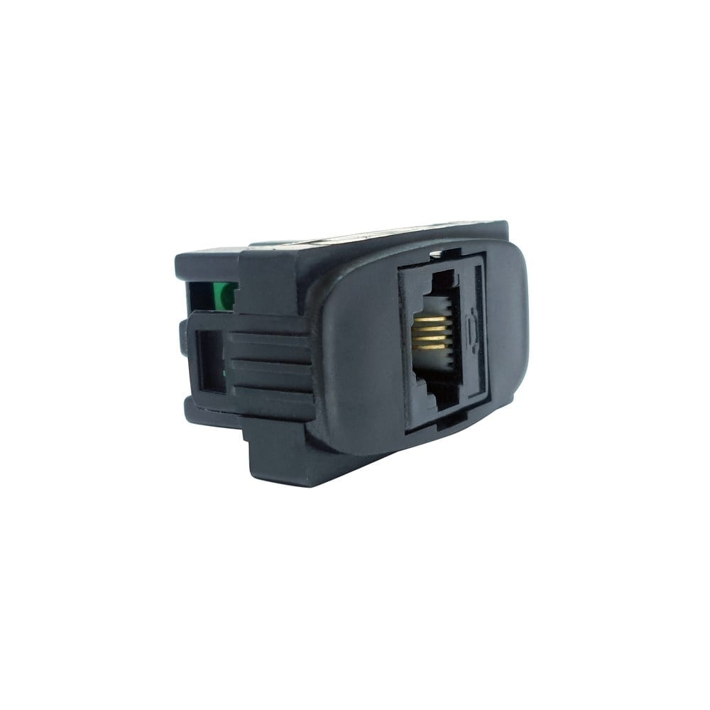 Módulo Alumbra Gracia 1 Tomada RJ11 4V Preto 85362