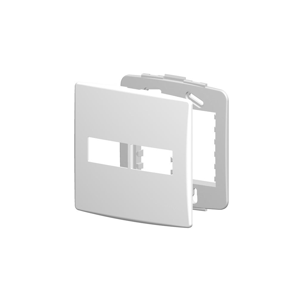 Placa Alumbra Siena 4x4 Branca (2 Modulos) 6411 - imagem 1