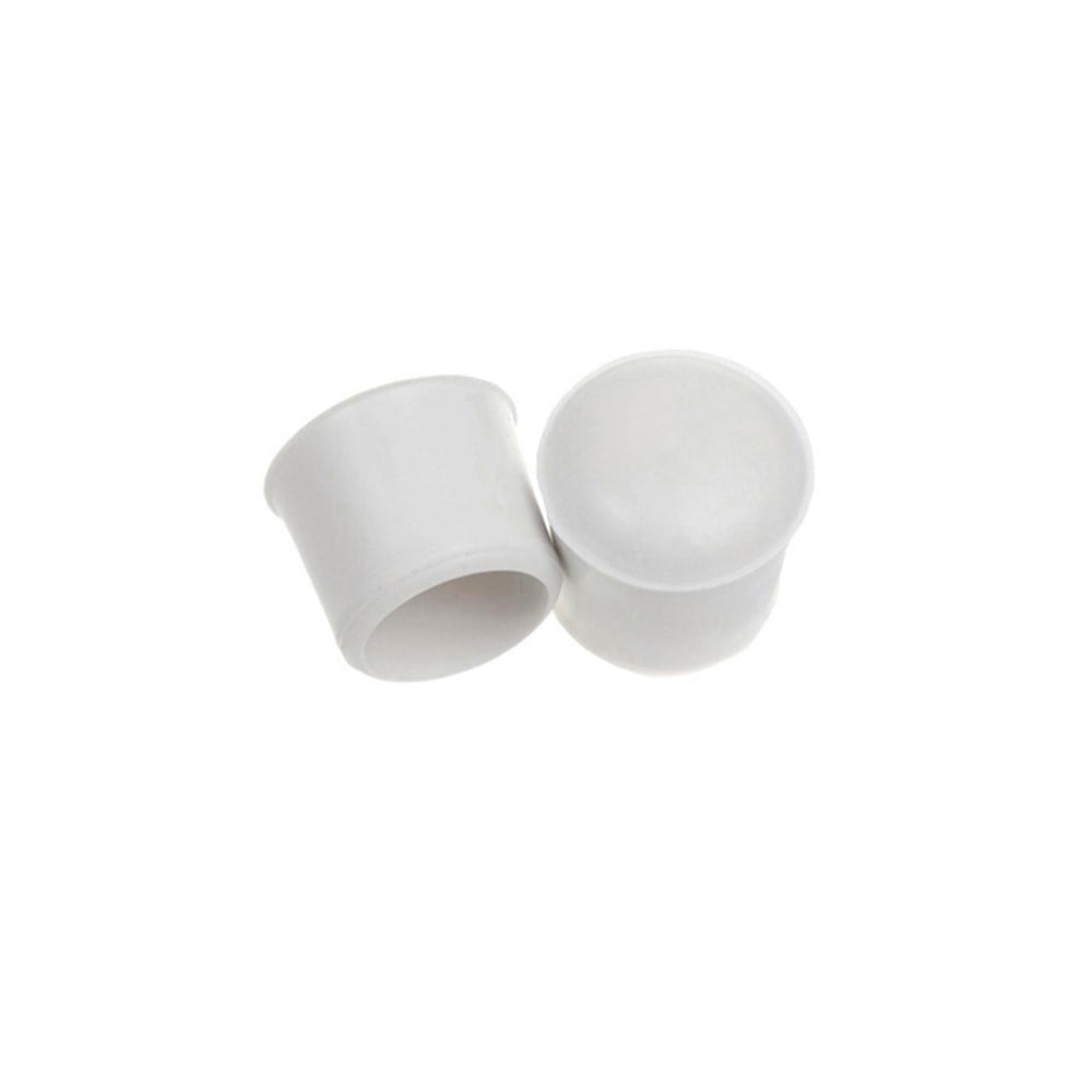 Ponteira Cadeira Forsan Borracha Branca (G) 1" 4 Peças 0055CB