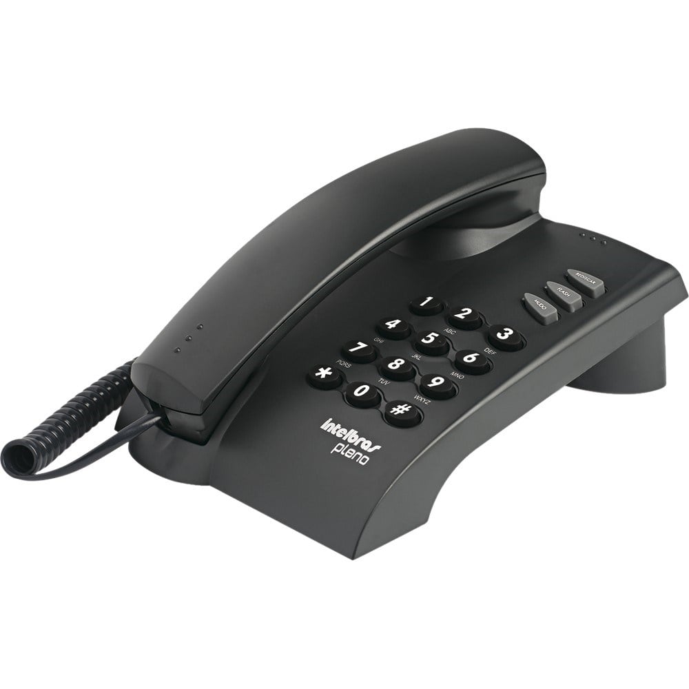 Telefone Intelbras Pleno Preto 4080051