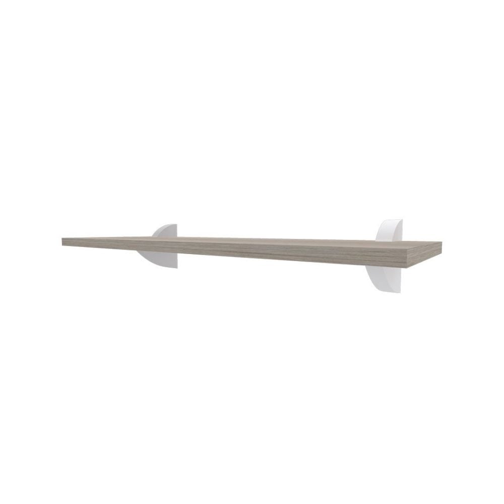 Prateleira Multivisão 25x60 Clip Mel Com Suporte | CLIP-2560-FF-LM