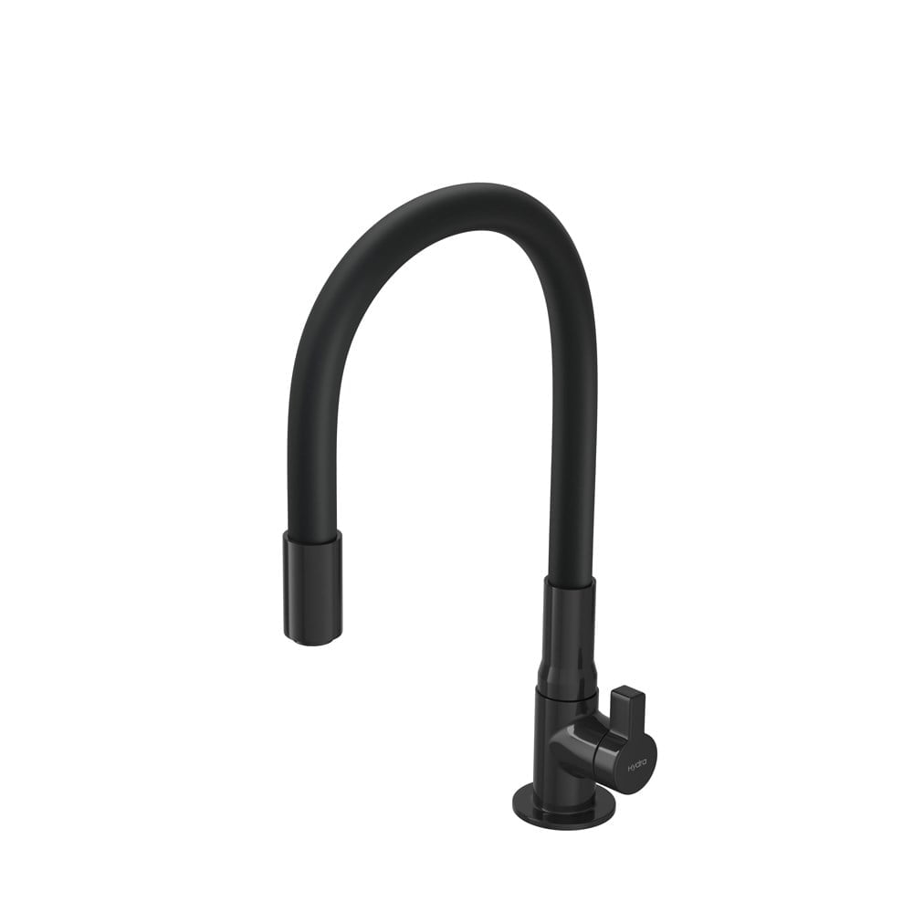 Torneira Metal Bica Móvel Mesa Hydramotion Preta/Preta 1167.PTPTHMN