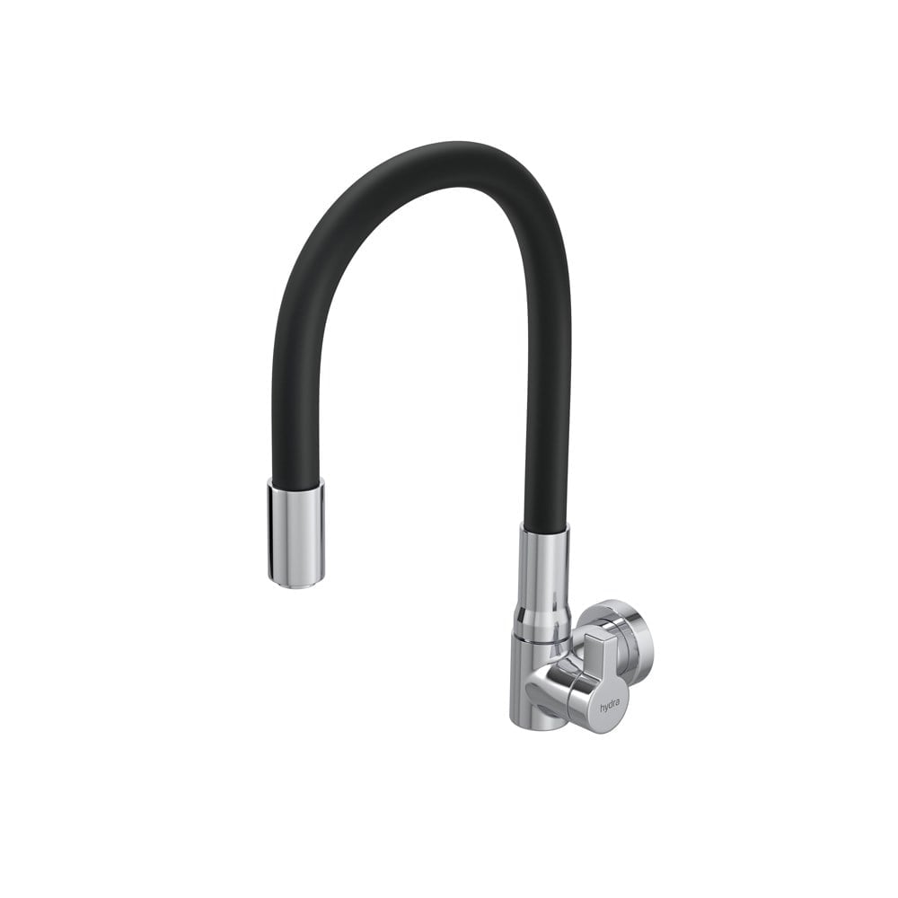 Torneira Metal Bica Móvel Parede Hydramotion Preta 1168.METPTHMN