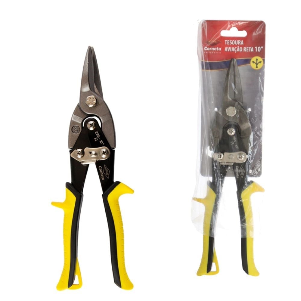 Tesoura Aviação Corte Reto Corneta 10" 2328501