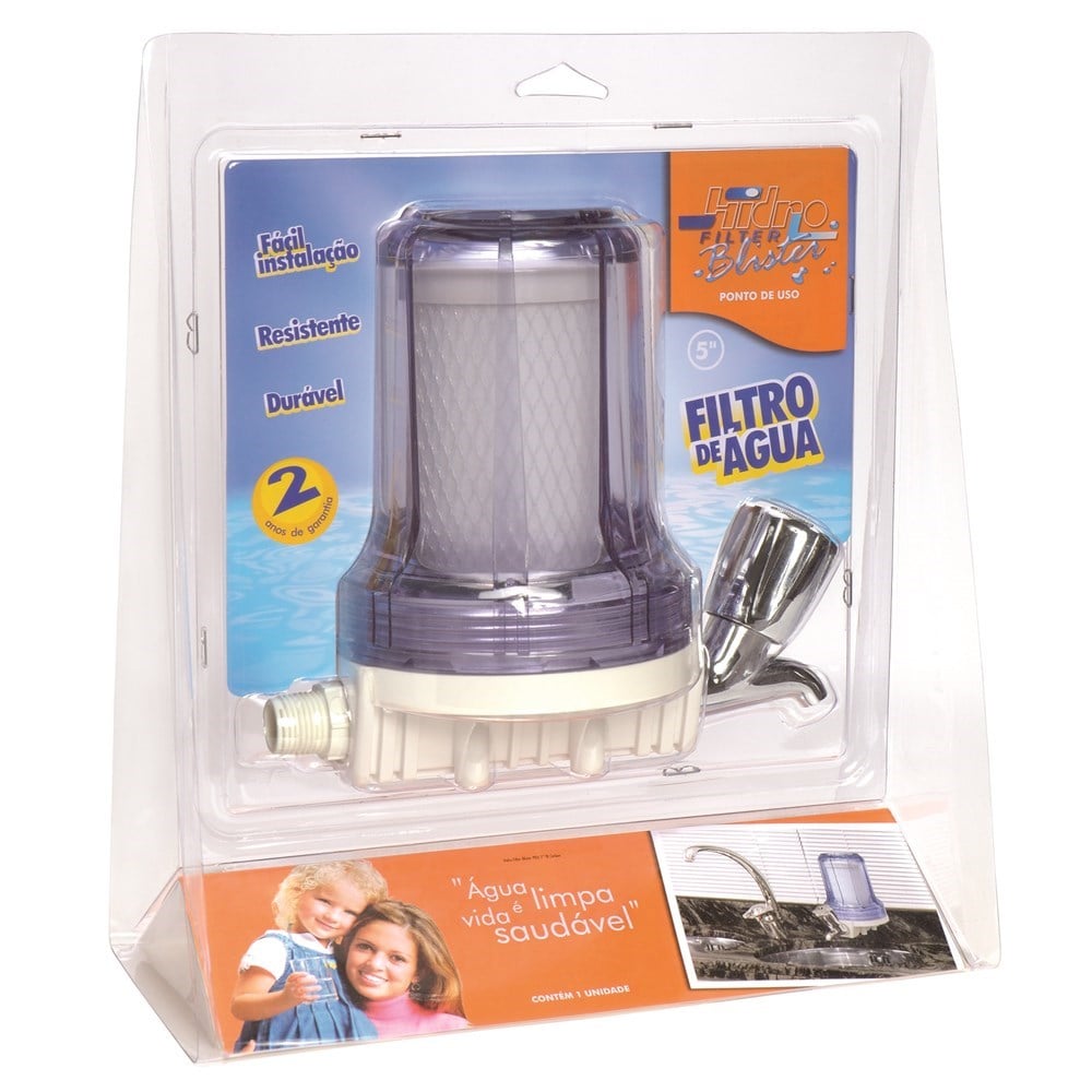 Filtro Hidrofiltros com Torneira Carvão Ativado 5" 907-0021