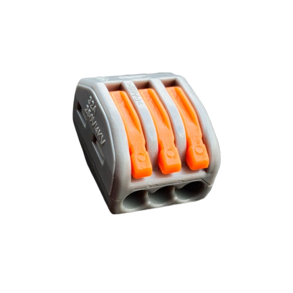 Conector Emenda Asantos Flow 3POLO 4mm com  2 Peças 3213