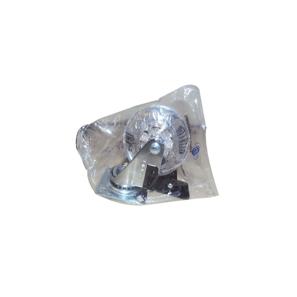 Rodízio Gold Silicone Base Giratório com Trava 75 SGC140003