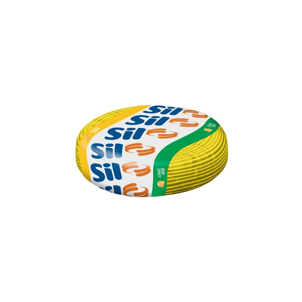 Fio Cabinho Flexível Sil 4.0 Amarelo 100m 3019007
