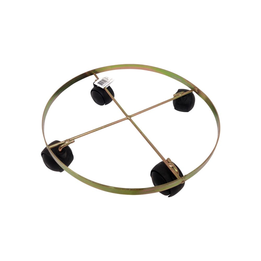 Suporte para Vaso Iguatemi N.5 Rasteiro 31cm com 4 Rodas Bicromatizado 139