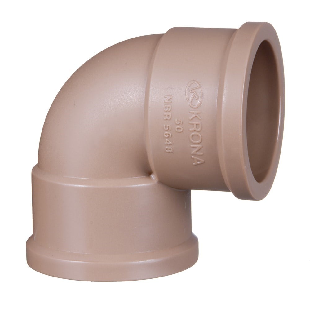 Cotovelo Marrom Krona Liso Liso 110mm X 90 432