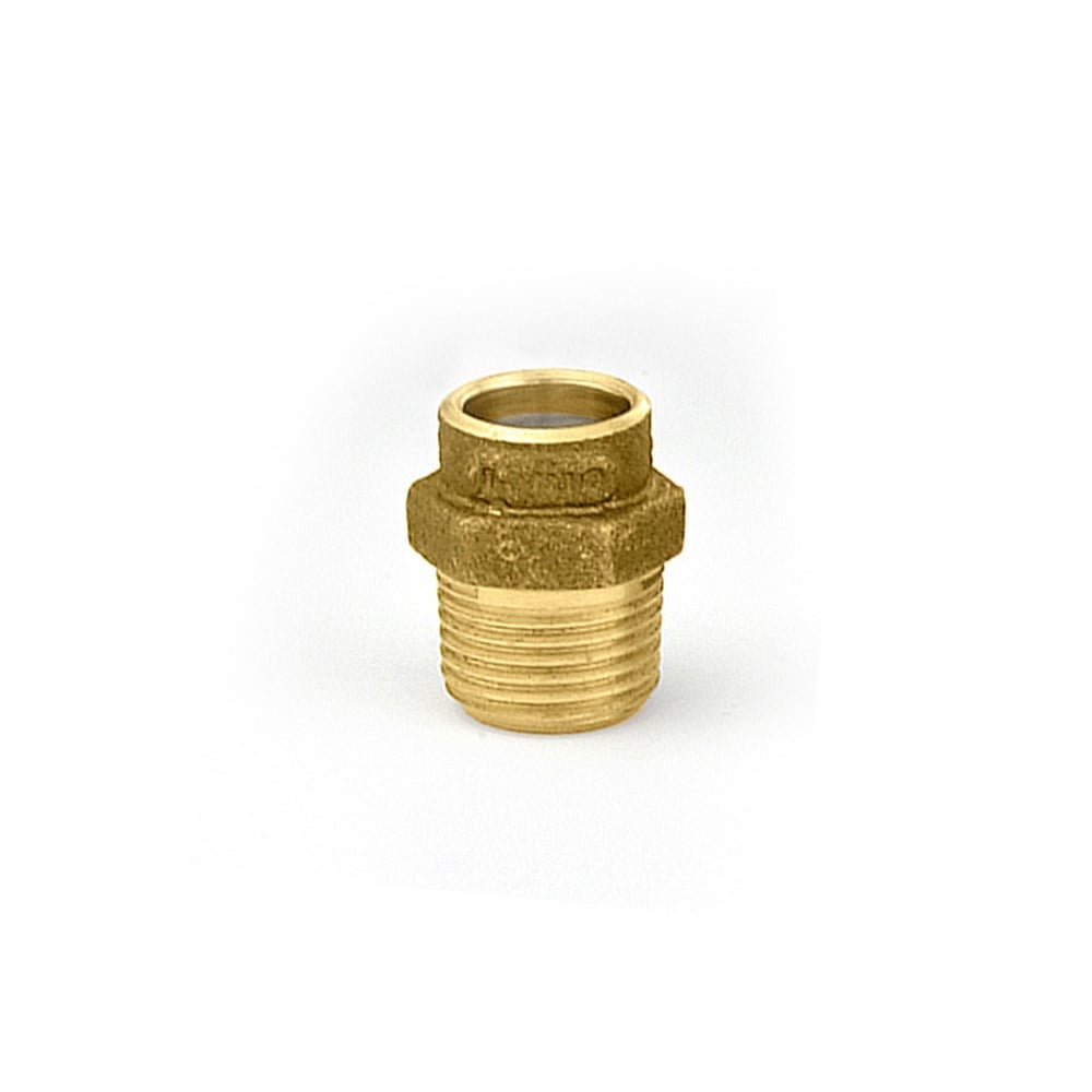 Ramo Latão Conector Bolsa X Macho 28mm Solda 03