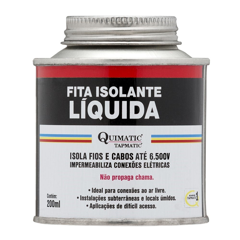 Fita Isolante Líquida 200ml Vermelha Quimatic | BH1