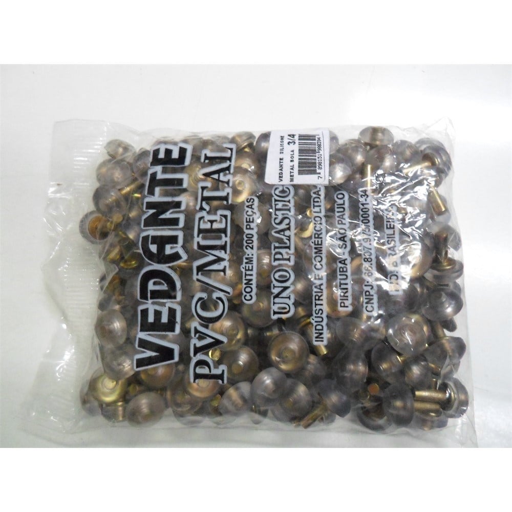 Vedante Metal+Silicone 3/4"UNOPLASTIC Bola 200PECAS 39