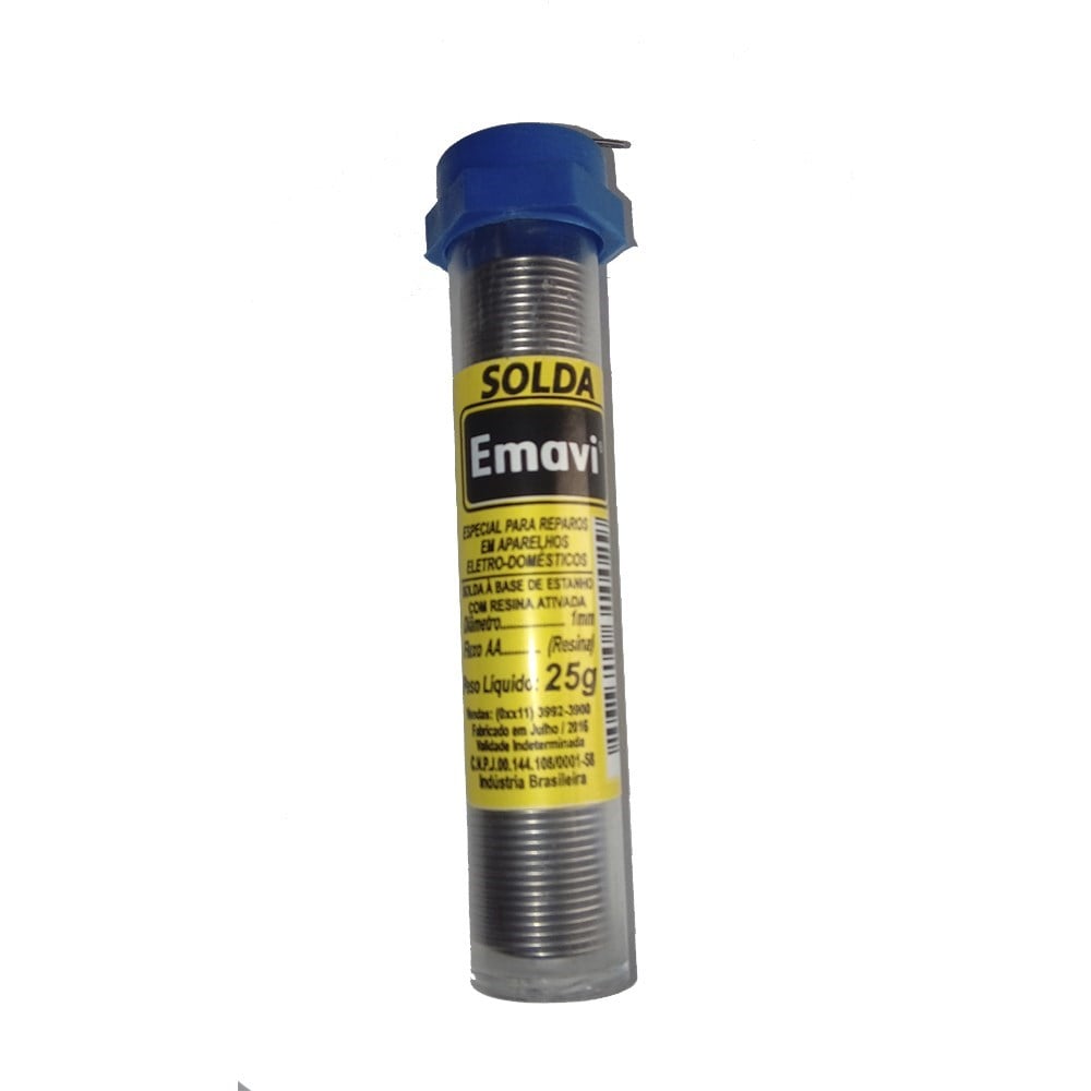 Solda Emavi em Tubo 25gr sem Cartela Sa