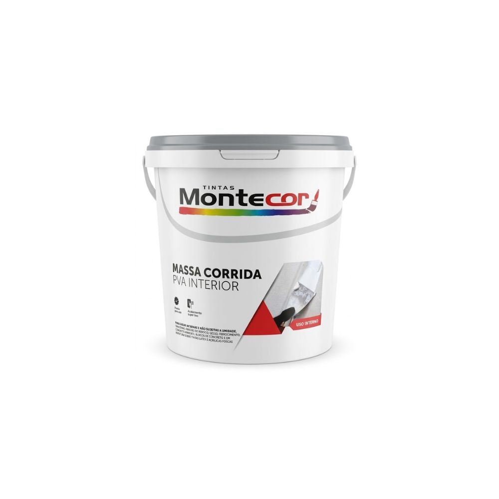 Massa Corrida PVA Montecor Interior Balde 3,6L - imagem 1
