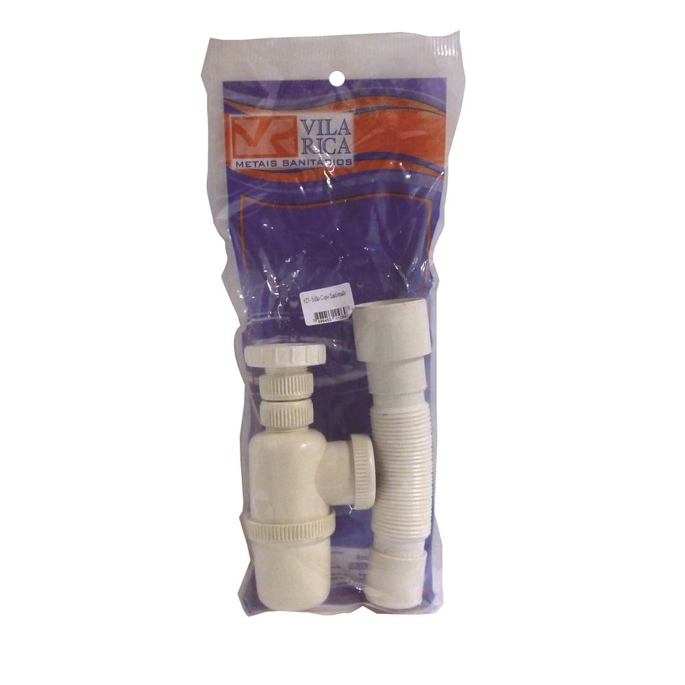 Sifão PVC Copo Flexível Vila Rica Tanque / Lavatório / Americana 623