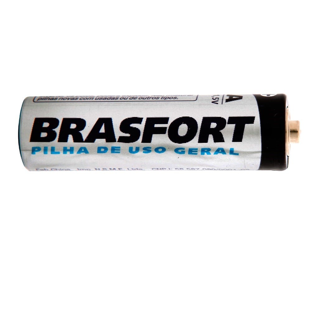 Pilha Brasfort Pequena AA Cartela com 4 Peças 6309