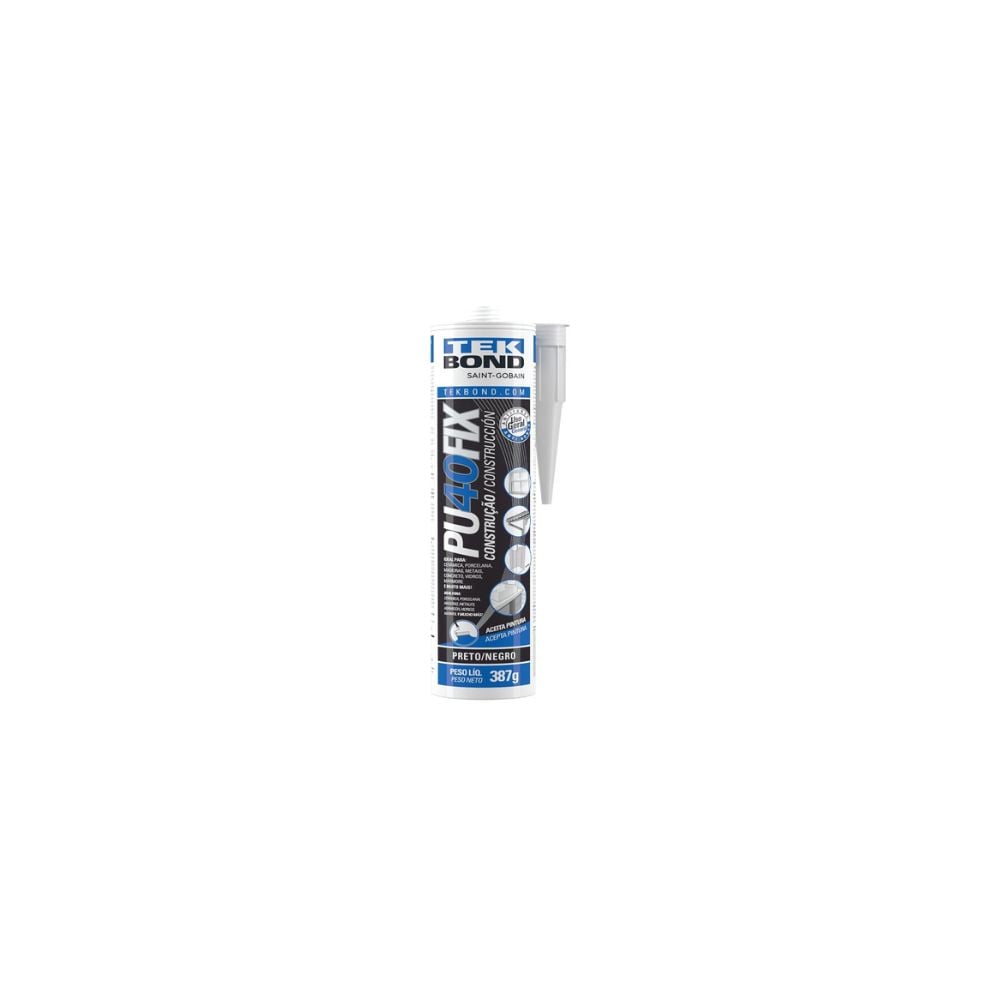 Cola Selante PU Fix Tekbond Preta 387g | 21081038700