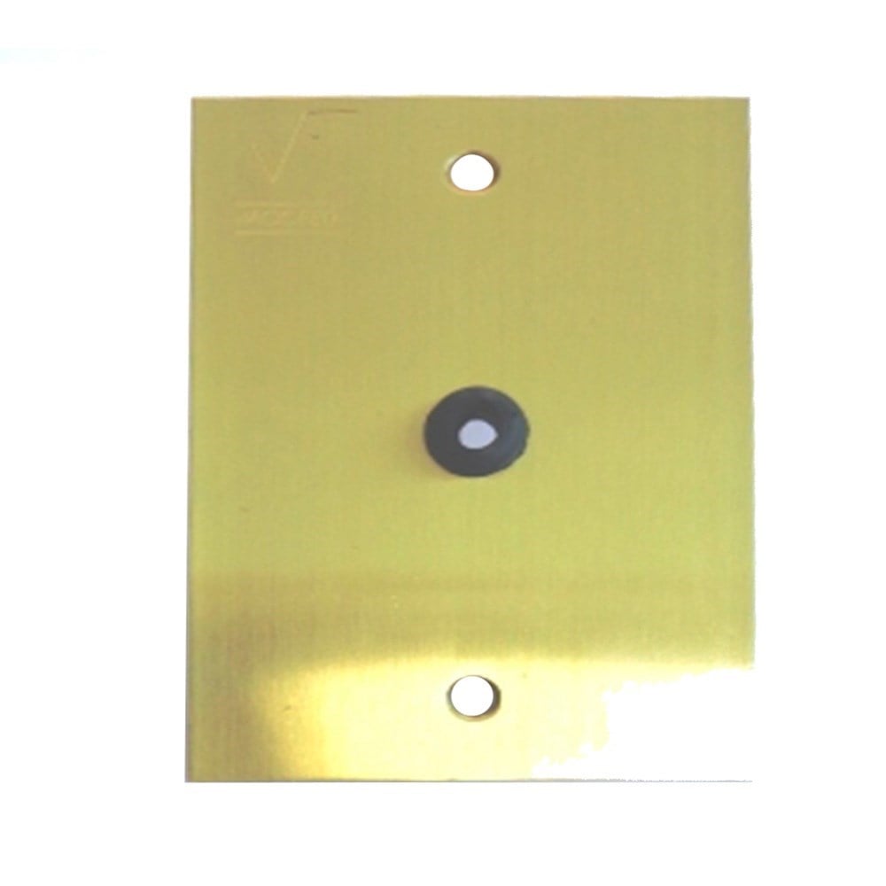 Placa Piso Latão 4x2 Passagem Cabo PL42F
