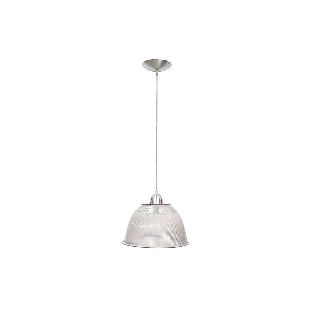 Luminária Prismática Bezelux 12" com Pendente Escovado E27 BZ12EC
