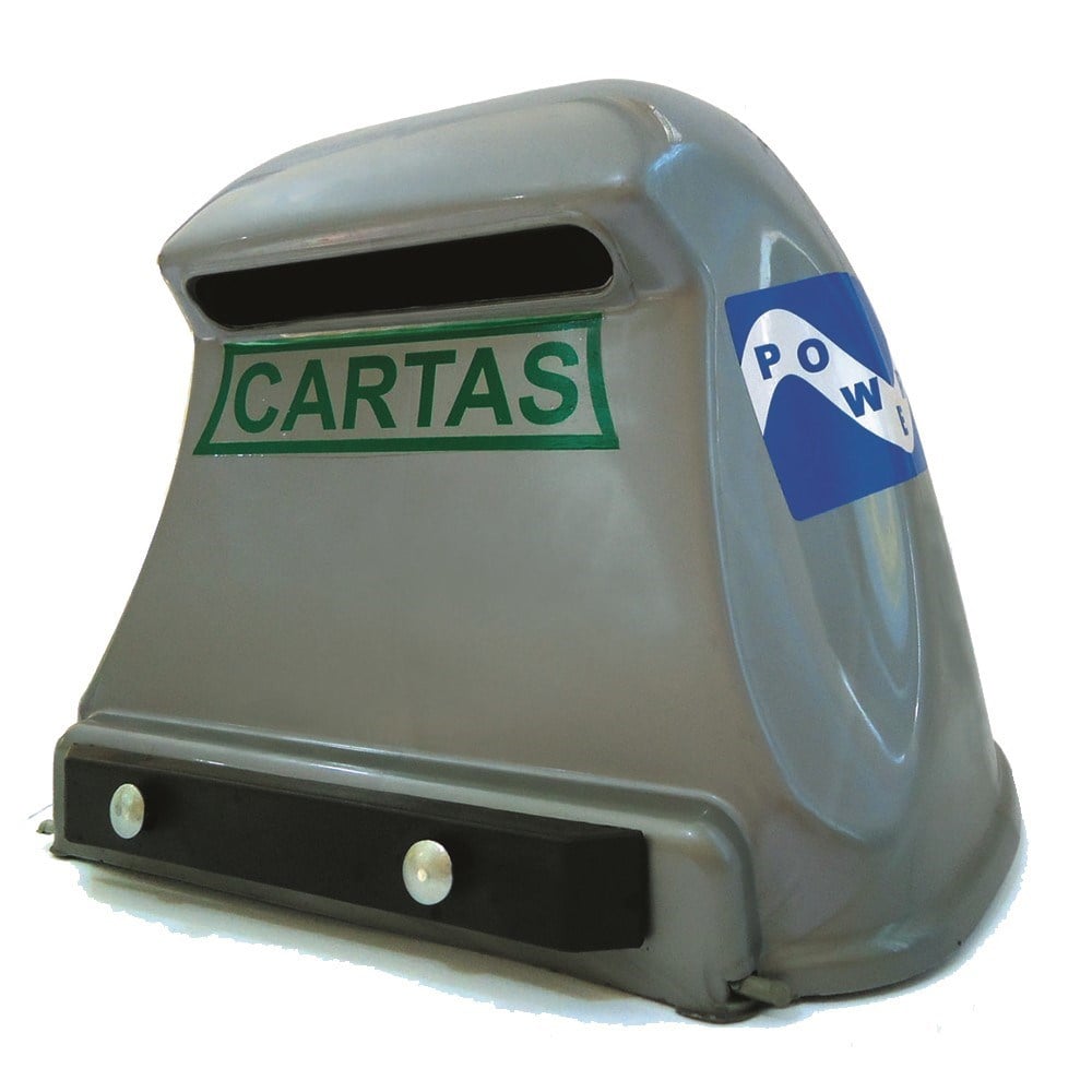 Caixa Carta Power Plástica Gradil "Correio" Prata 22-1-PRATA