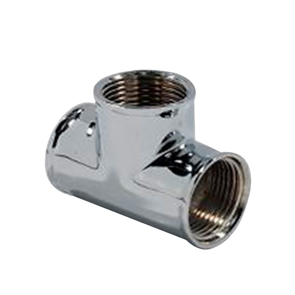 Tee Latão Metais Rei 3/4" Rosca Rosca Cromado 10077