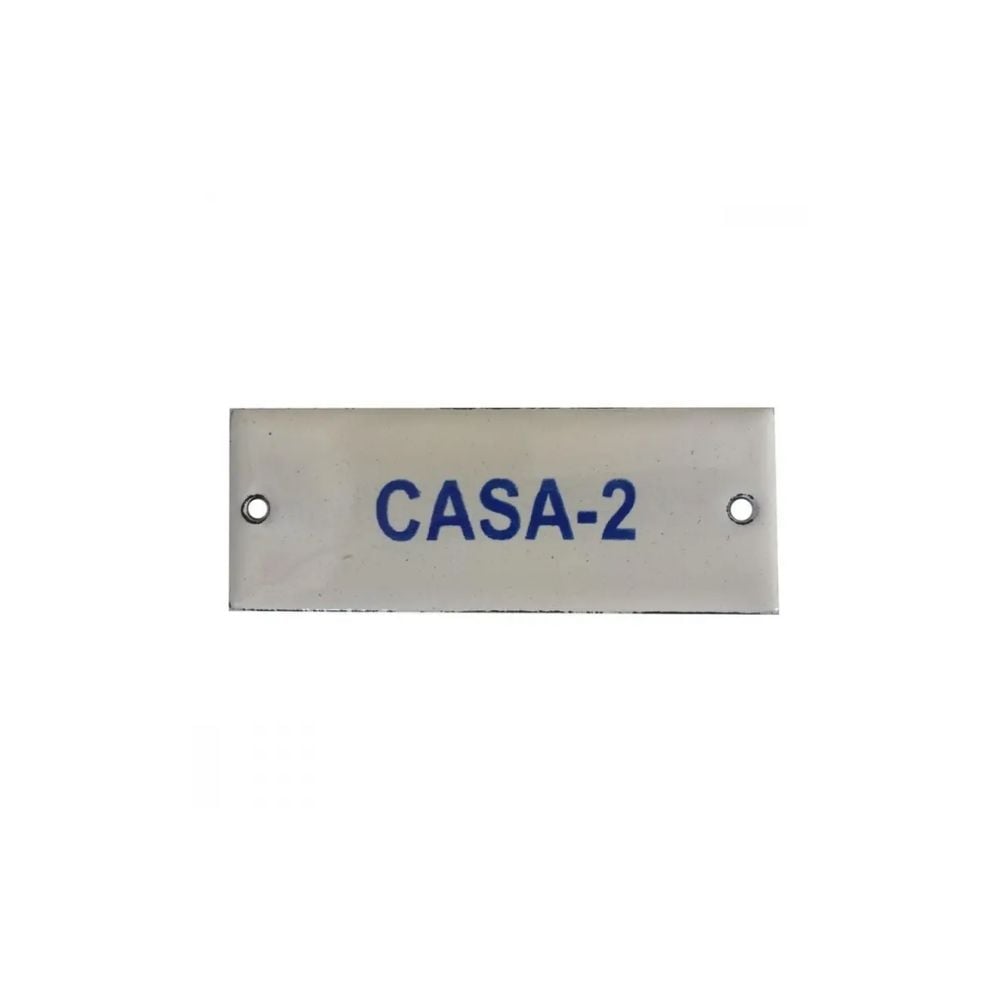 Placa Esmaltada Caiado 3X8 Casa 2 7898964311637 - imagem 1