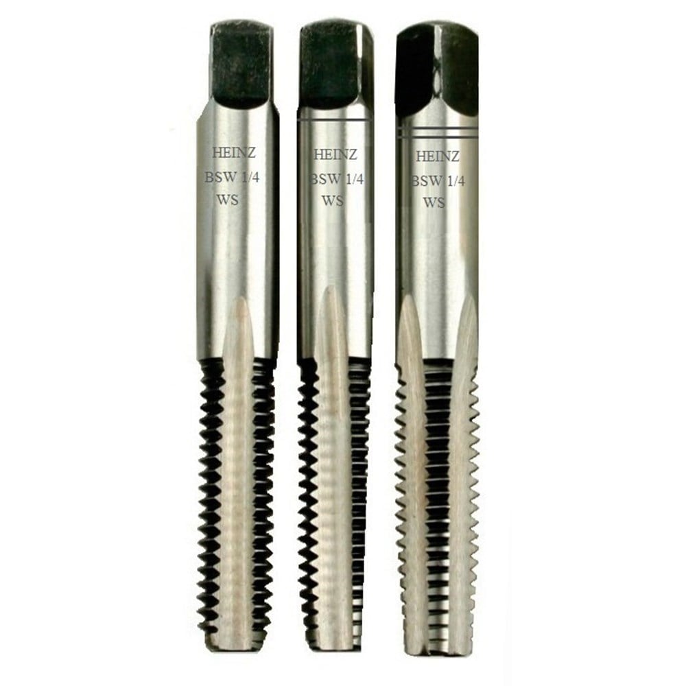 Macho Heinz Aço Cromo Bsw (D) 1/4" 3 Peças MLH-005