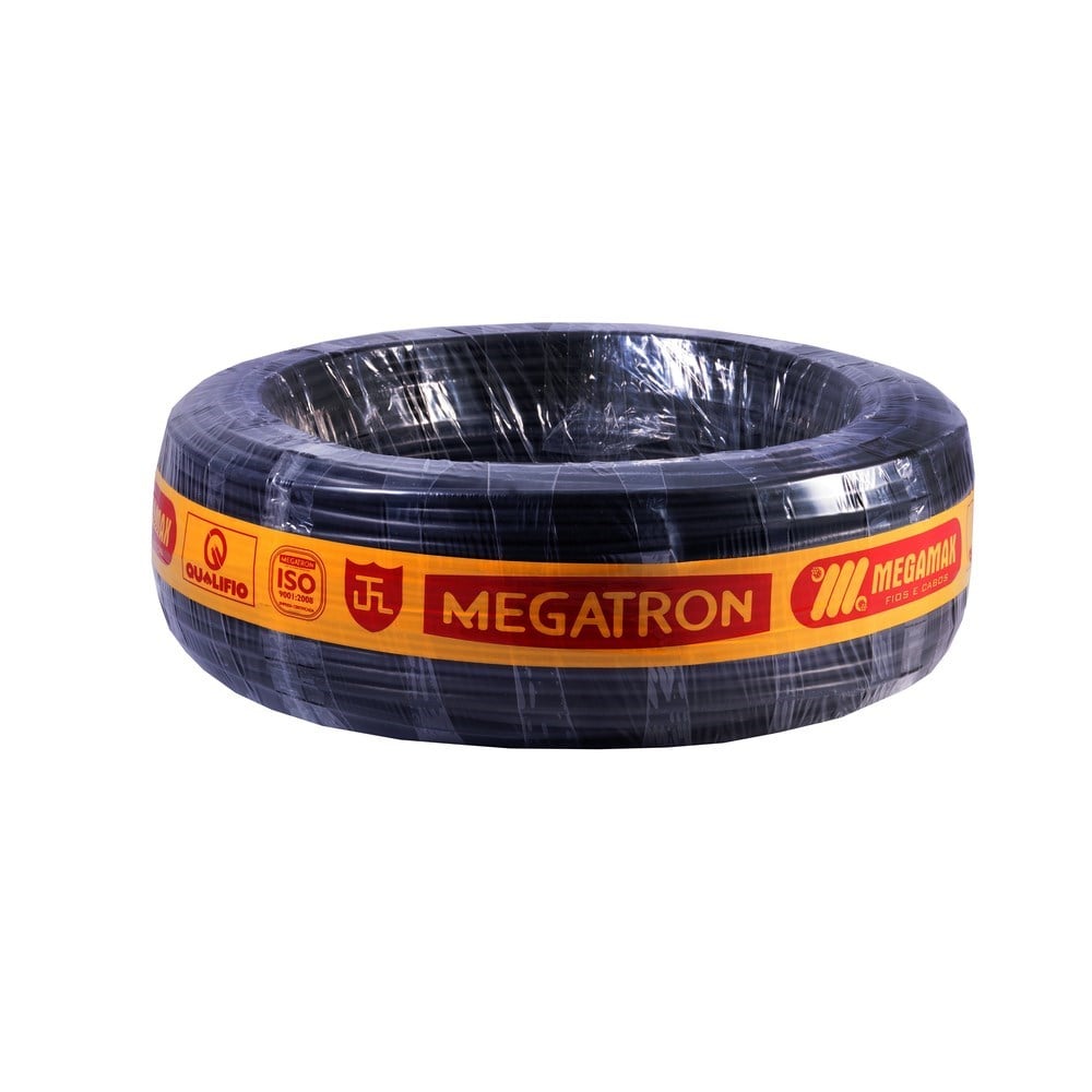 Fio Cabo PP Megatron 2x0,75mm Flexível 500V 100M | 9022
