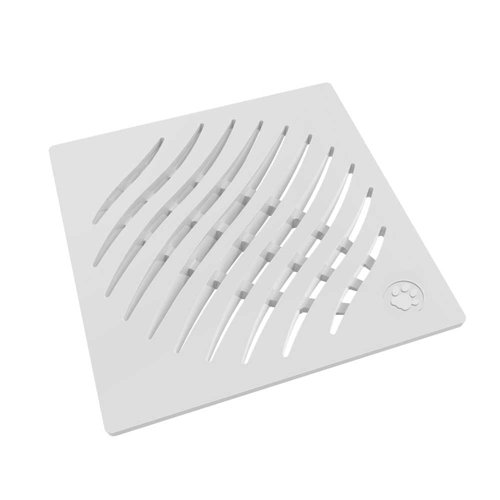 Grelha Plástica Tigre Quadrada Branca 15x15 27505040