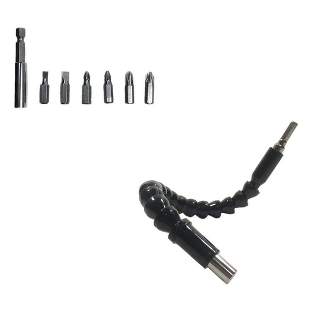 Eixo Flexível de Parafusadeira CTPOHR 1/4 Kit com 4 Peças 53901