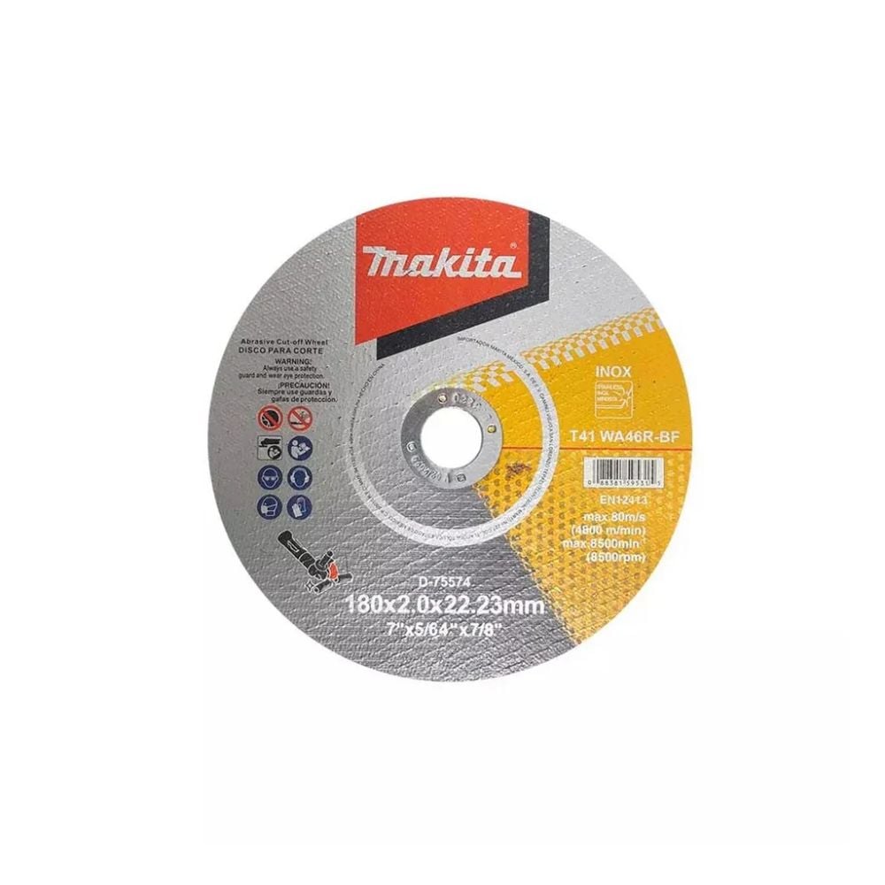 Disco Fino de Corte Makita Inox 180x2.0MM | D-75552